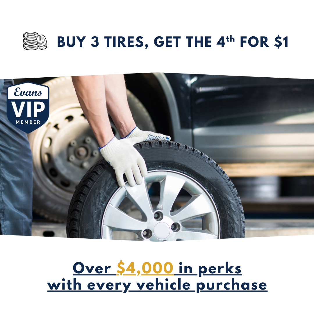 buy 3 Tires, Get The 4th For $1