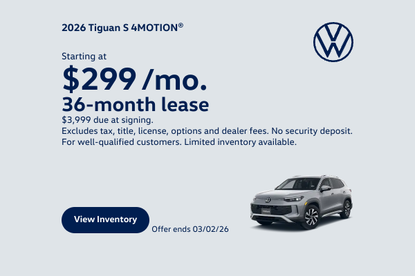 NER 2026 Tiguan Lease