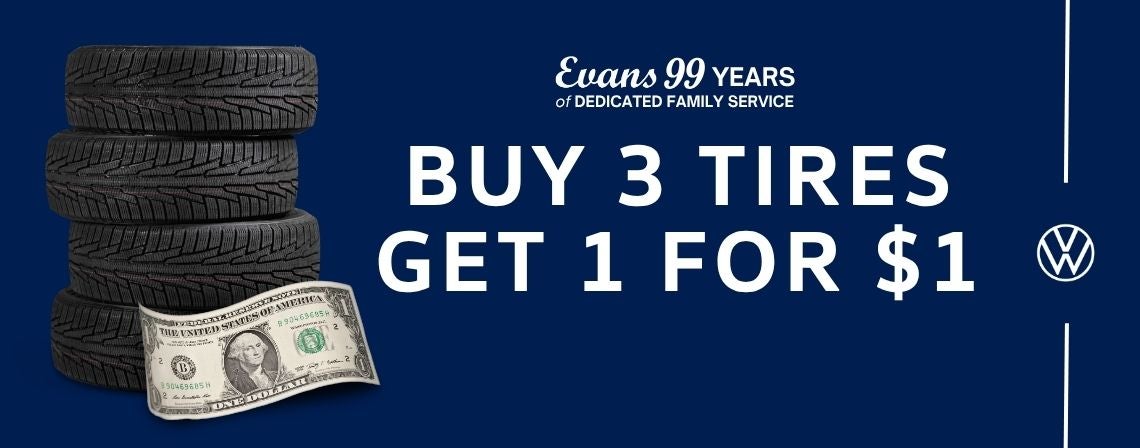 Buy 3 Eligible Tires, Get the 4th for $1